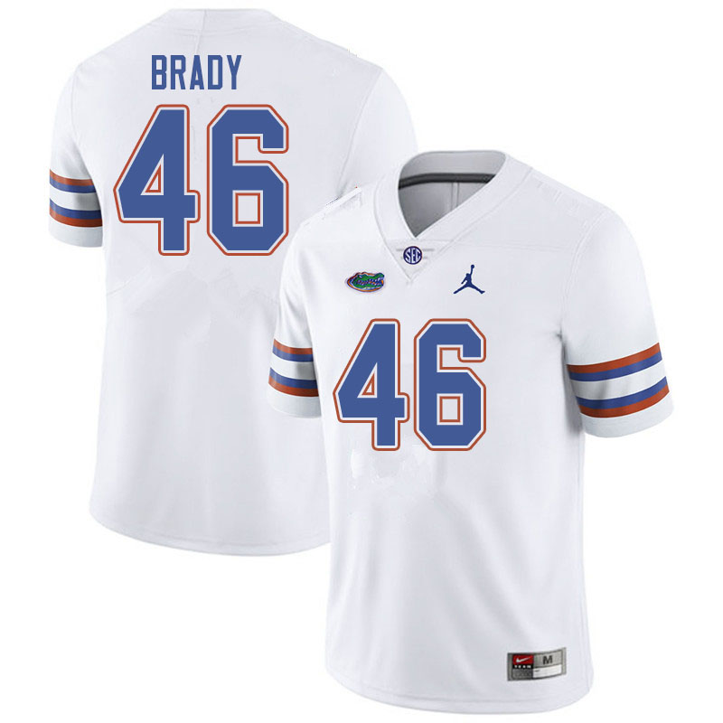 Jordan Brand Men #46 John Brady Florida Gators College Football Jerseys Sale-White